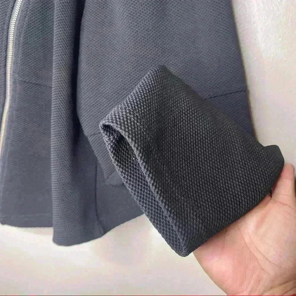 Torrid Black Scuba Textured Moto Jacket In Navy Blazer sz 3 - Picture 2 of 6